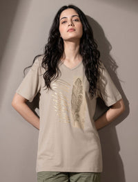 Round Neck T-Shirt - Skin