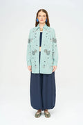 Beaded Oversize Shirt - Green
