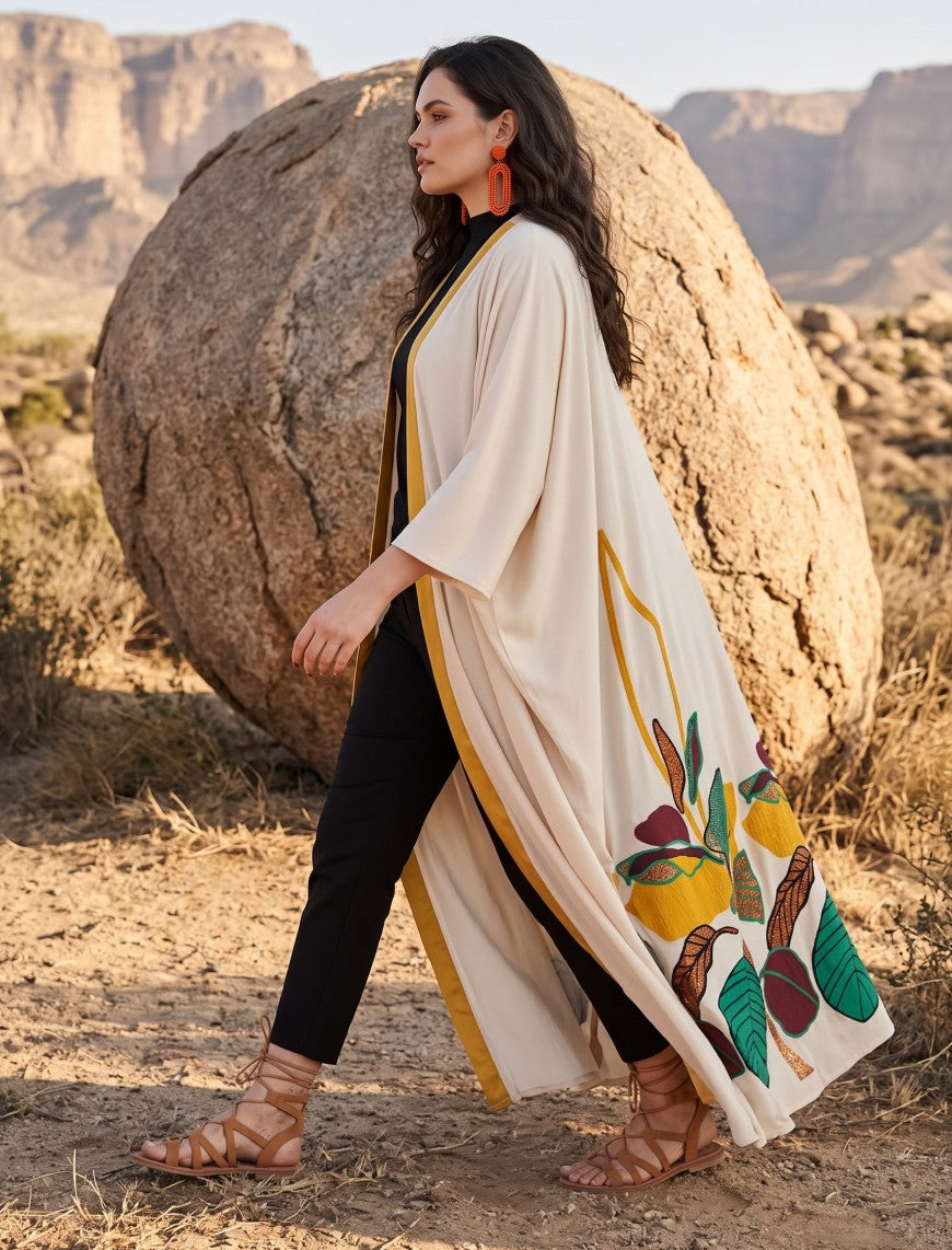 Silk Jacquard Women's Shrug - Skin