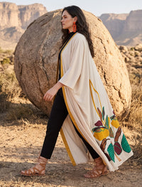 Silk Jacquard Women's Shrug - Skin