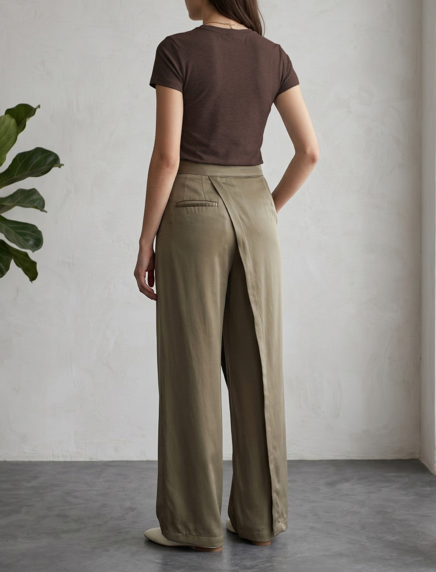 Silk Pant - Green