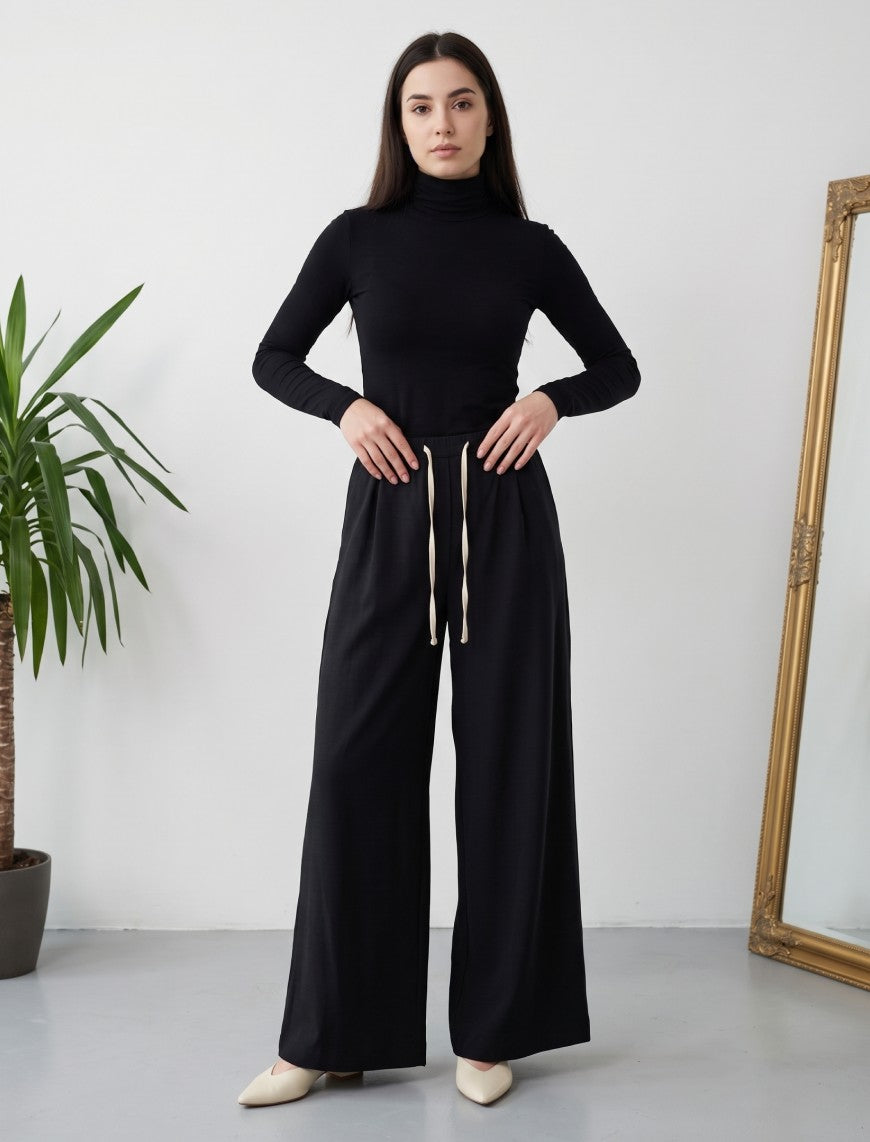 Linen Trouser - Black