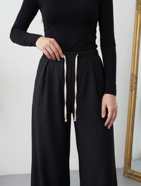 Linen Trouser - Black