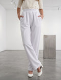 Cotton Linen Trouser - White