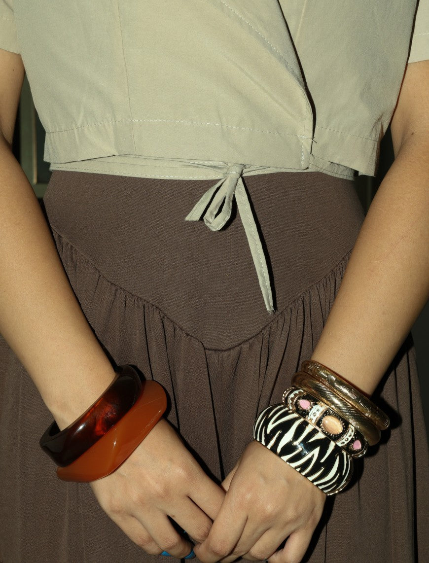 Cotton Collar tie Top - Skin