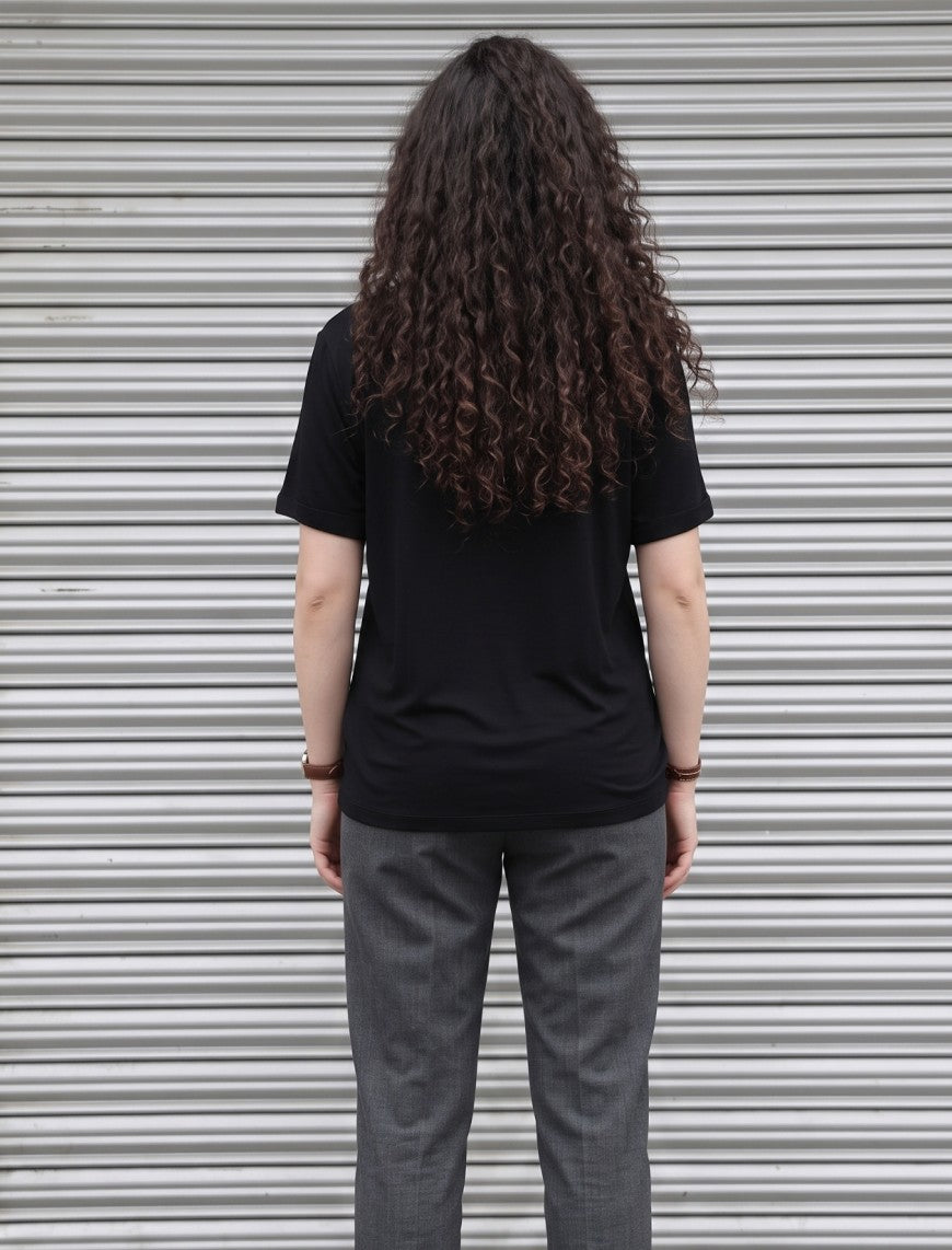 Round Neck T-Shirt - Black