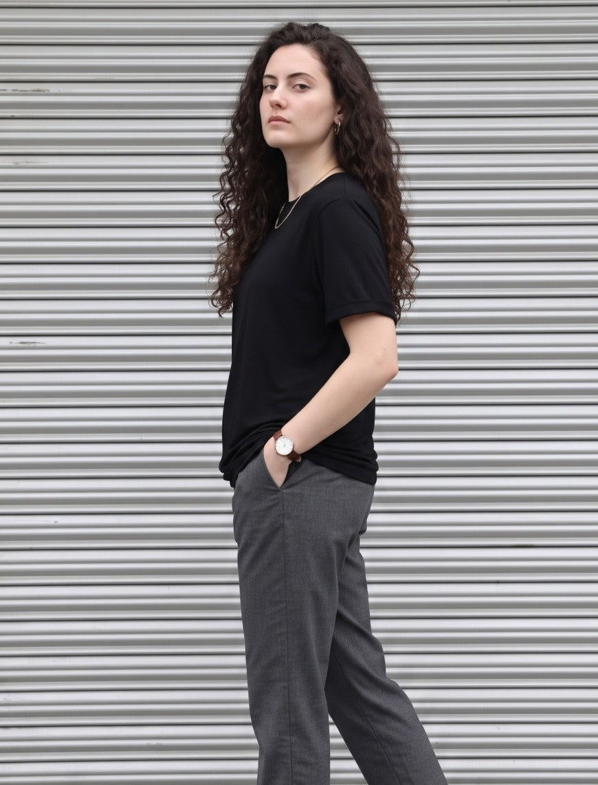Round Neck T-Shirt - Black