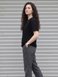 Round Neck T-Shirt - Black