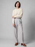 Cotton Linen Trouser - Slate