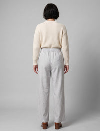 Cotton Linen Trouser - Slate