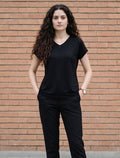 Round Neck T-Shirt - Black