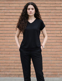 Round Neck T-Shirt - Black