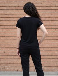 Round Neck T-Shirt - Black