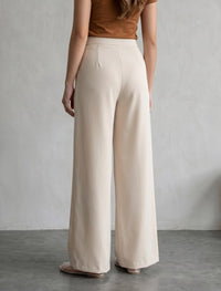 Tropical Woven Pant - Cream