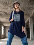 Round Neck T-Shirt - Blue