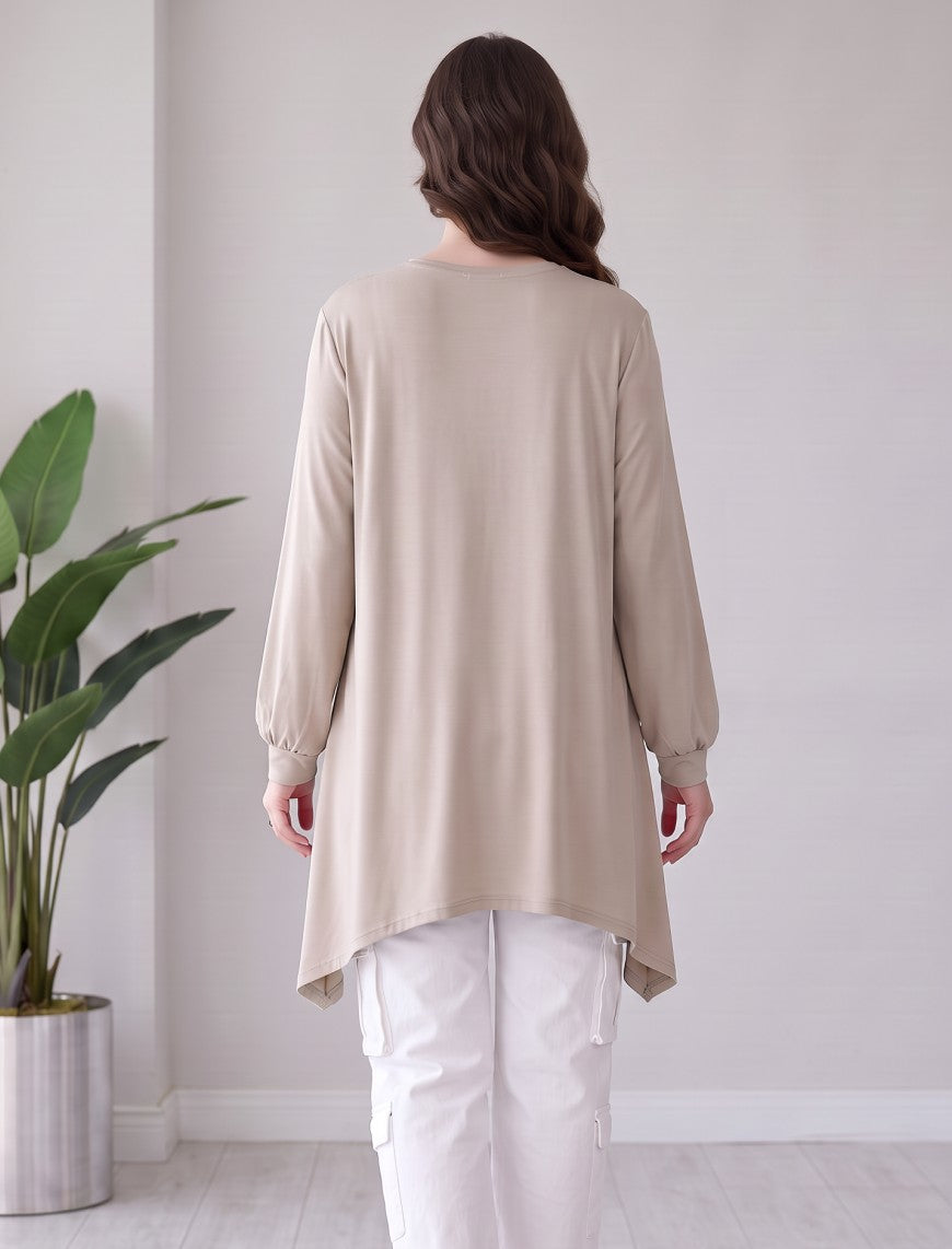Round Neck T-Shirt - Skin