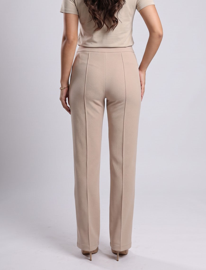Cotton Blended Jersey Trouser - Skin