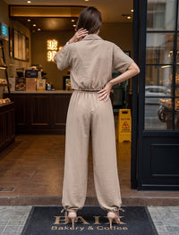 Button Up And Gathered Set - Skin