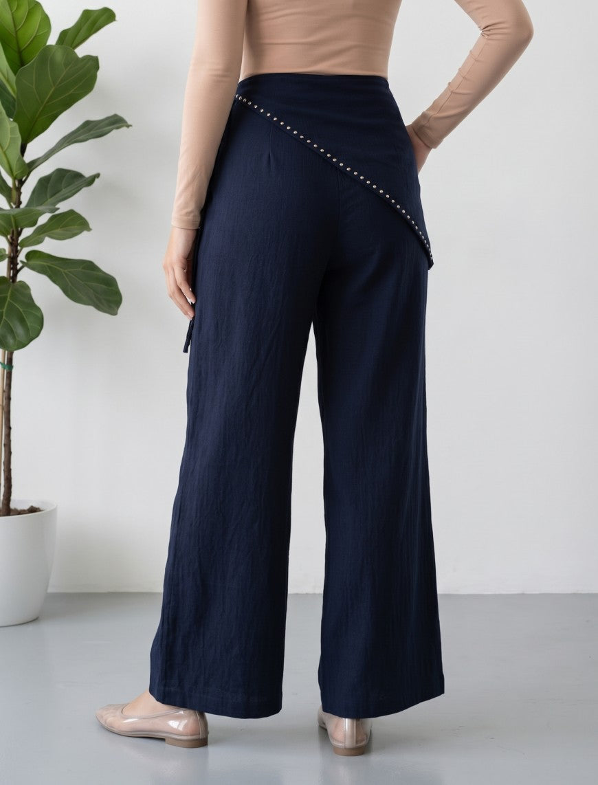 Tropical Woven Trouser - Blue