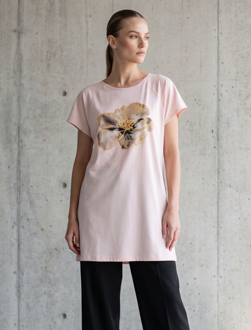 Round Neck T-Shirt - Pink