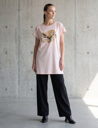 Round Neck T-Shirt - Pink