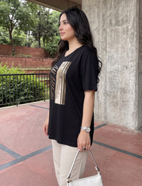 Round Neck T-Shirt - Black