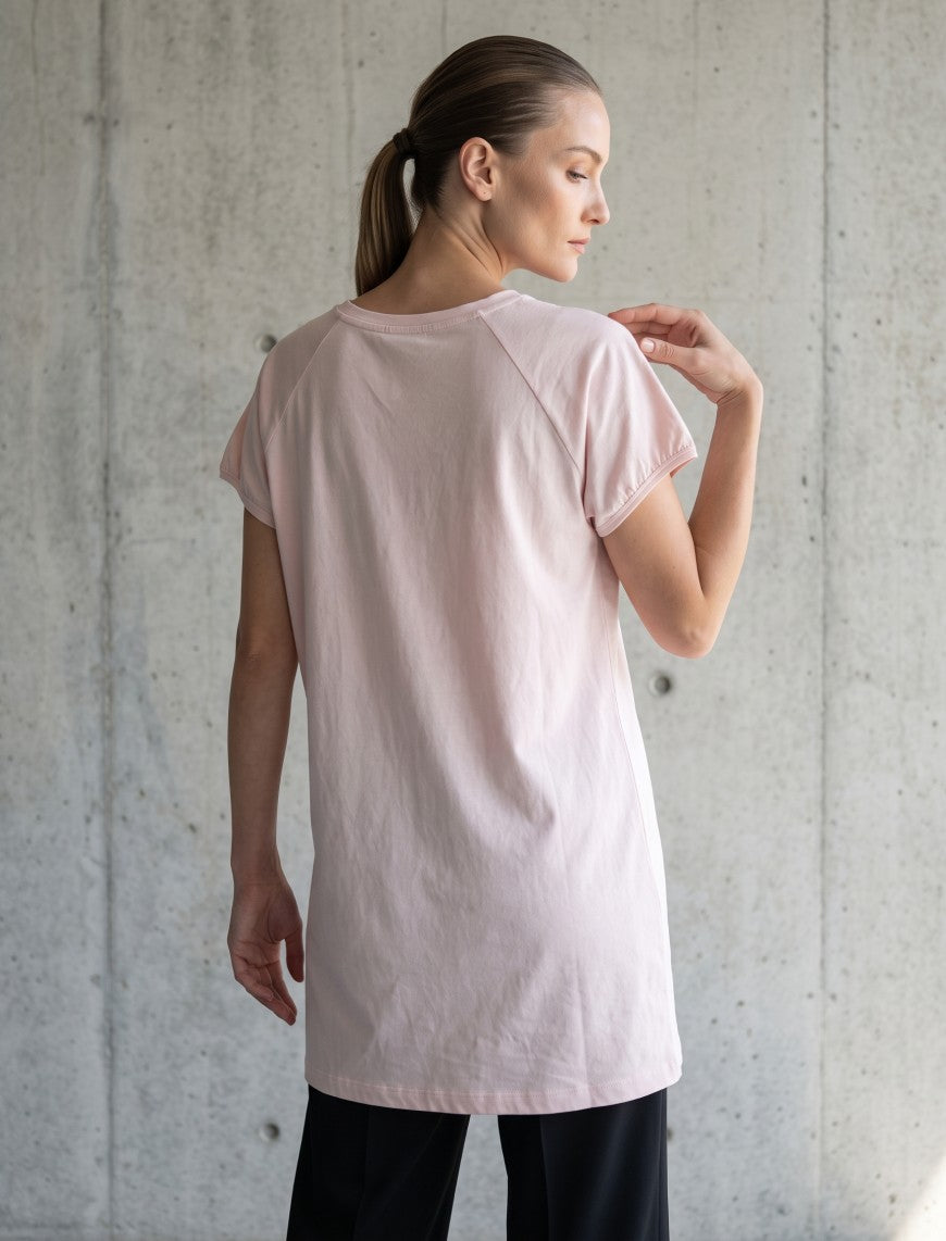 Round Neck T-Shirt - Pink
