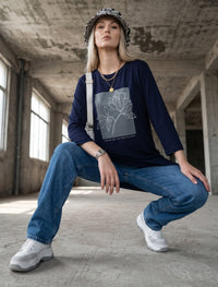 Round Neck T-Shirt - Blue