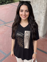 Round Neck T-Shirt - Black