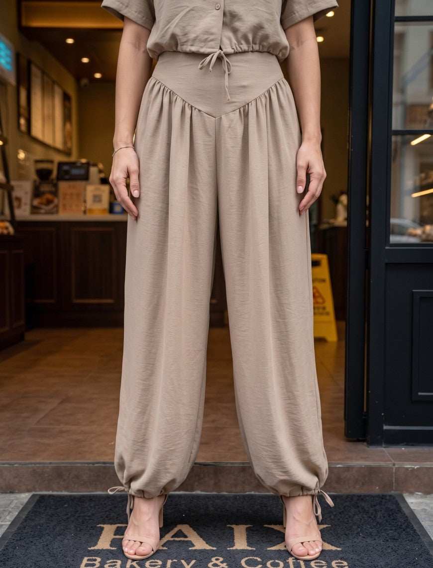 Button Up And Gathered Set - Skin