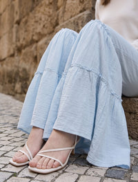 Cotton Linen Trouser - Sky