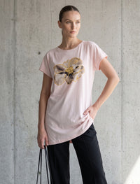 Round Neck T-Shirt - Pink